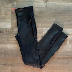 🖤 SPANX Faux Leather Leggings Small Black